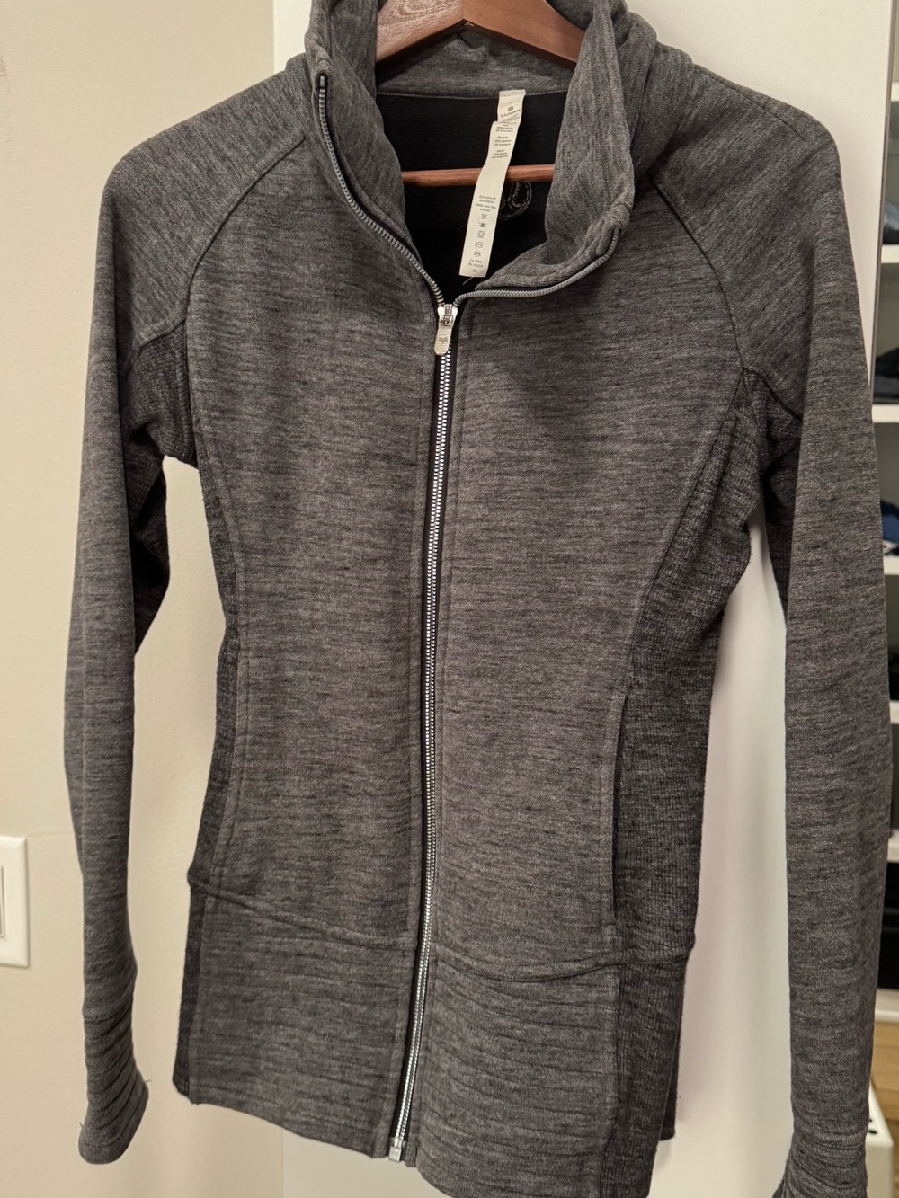 lululemon athletica Heathered Dark Gray Full-Zip Utility Jacket